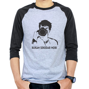 Kaos Raglan FOTOFRAFER HOOOOOOOOBI