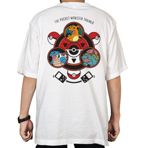 Kaos Oversize Clothudio - Pokemon Trainer Trio