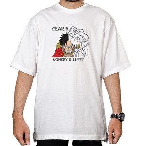 Kaos Oversize Clothudio - Monkey D. Luffy Gear 5 Half Side