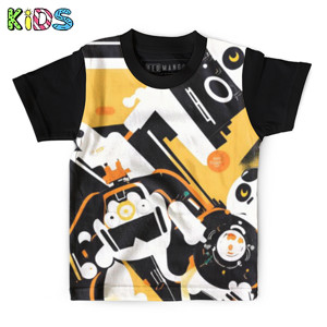 Kaos Anak Full-Print Pola Abstrak 11