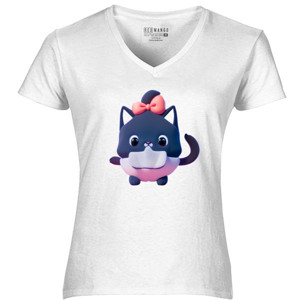 Kaos Kaos Bayi Kucing Hitam Lucu