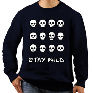 Jaket Sweater STAY WILD - SKULLS