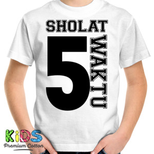 Kaos SHOLAT 5 WAKTU