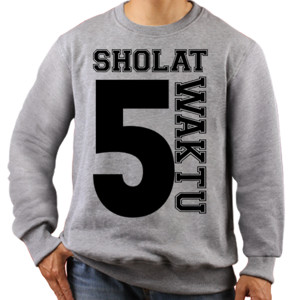 Jaket Sweater SHOLAT 5 WAKTU