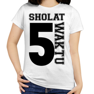 Kaos SHOLAT 5 WAKTU