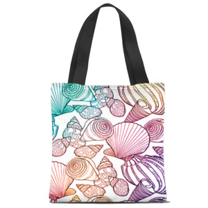 Tas Tote Fullprint Tas Kerang Laut