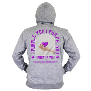 Hoodie Zipper i purple you  from v