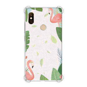 Casing HP Lukisan Tema Flamingo