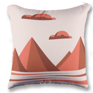 Bantal Geometric Mountains