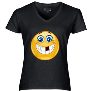 Kaos Kaos Emoticon with missing teeth