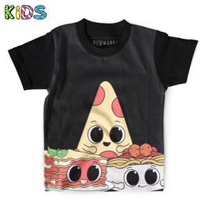 Kaos Anak Full-Print Food Episode 1: Italy