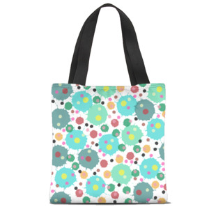 Tas Tote Fullprint Tas jinjing motif buah abstrak