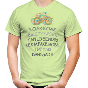 Kaos Kaos tshirt bicycle sepeda