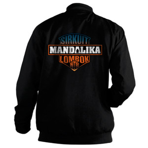 Jaket Bomber Sirkuit Mandalika Lombok NTB Badge Bradient