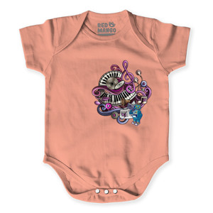 Baby Jumper Cool Music Doodle Graffiti Art T-Shirt 