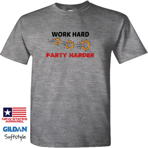 Kaos Work hard Party Hard