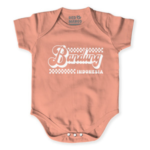 Baby Jumper Bandung Tipografi Retro Putih