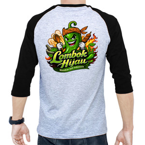 Kaos Raglan Lombok Hijau