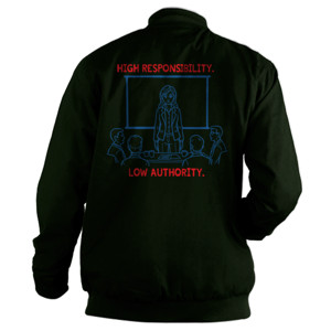 Jaket Bomber High Responsibility Low Authority