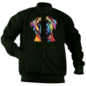 Jaket Bomber Kaos Gambar Anjing 037
