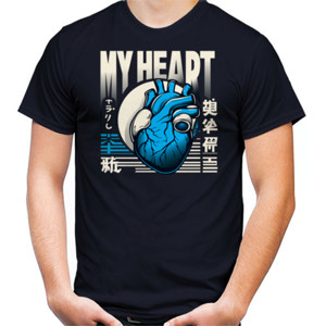 Kaos Blue Heart Harmony