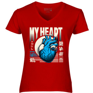 Kaos Blue Heart Harmony
