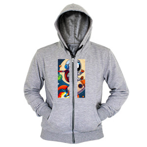 Hoodie Zipper Cool Astronut