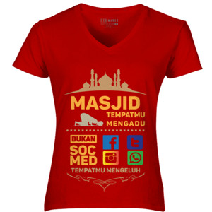 Kaos Masjid Tempatmu Mengadu Bukan Sosmed tempatmu Meng