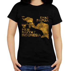 Kaos Emas Papua Milik Indonesia