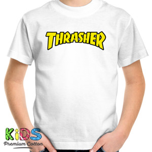 Kaos Kaos Skateboard - Thrasher Logo (SB7DY)