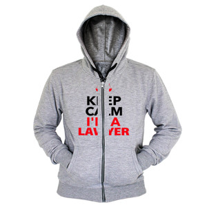 Hoodie Zipper I'M A LAWYER