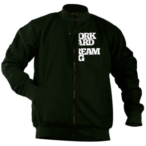Jaket Bomber Work Hard Dream Big