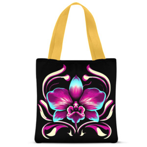 Tas Tote Fullprint Bunga Anggrek