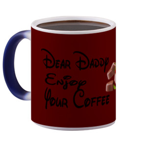 Mug Bunglon Dear Daddy enjoy your coffee