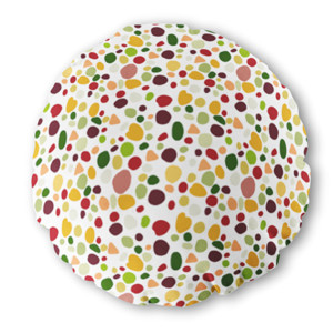 Bantal Bulat Color Stones