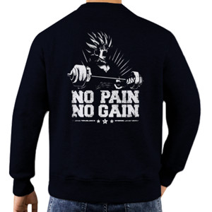 Jaket Sweater kaos gym goku