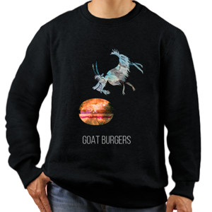 Jaket Sweater goat burgers  Goat fed burger