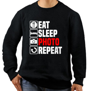 Jaket Sweater Eat Sleep Photo