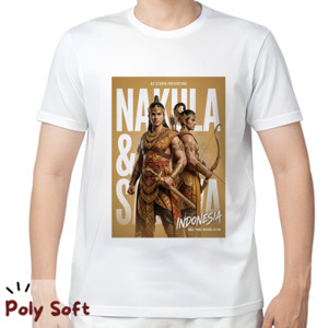 Kaos Kaos Nakula Sadewa Poly Soft White Tee
