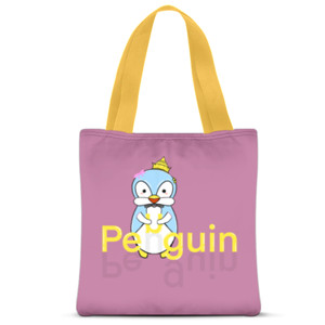 Tas Tote Fullprint Penguin kreatif