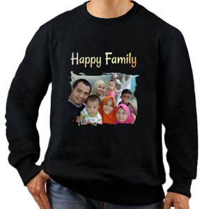 Jaket Sweater Photo Keluarga Happy Family