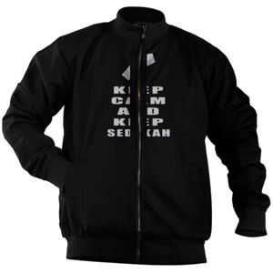 Jaket Bomber Keep Calm and Keep Sedekah