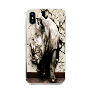 Case gambar Badak 3D Casing HP
