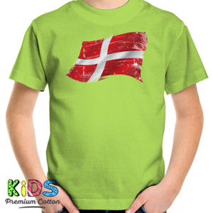 Kaos Denmark Grunge Flags