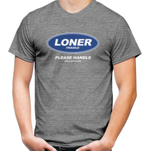 Kaos Loner Fragile Letter T-Shirt