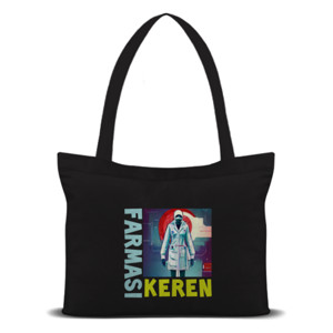 Tas Tote FARMASI KEREN APOTEKER KEREN #2