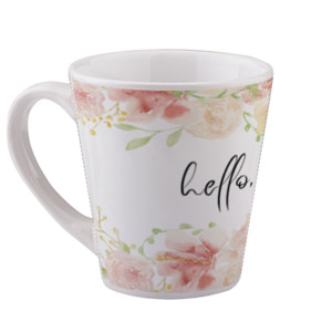 Mug Mug kerucut elegan bunga