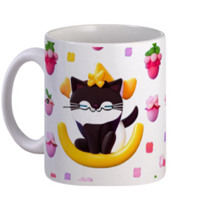 Mug Mug Kucing Lucu Motif Tile