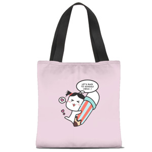 Tas Tote Fullprint Quby Let’s back to School!