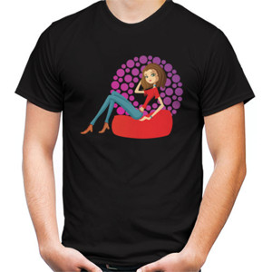 Kaos Distro Woman Sitting On The Couch